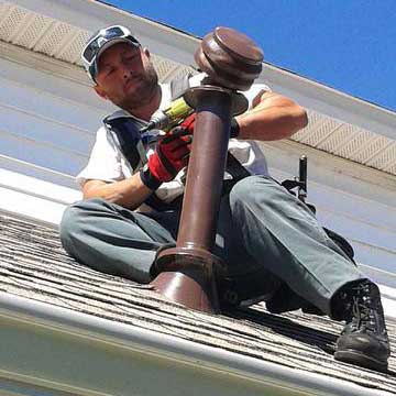 Brendan Mangnitz removing raccoons